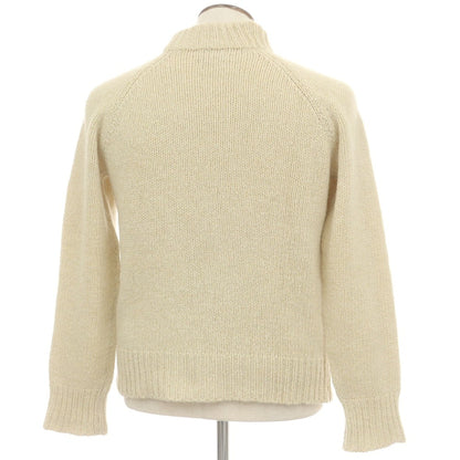 【中古】クリスティアーノ フィッソーレ Cristiano Fissore カシミヤ モックネック プルオーバーニット アイボリーxイエロー系【 50 】【 状態ランクB 】【 メンズ 】