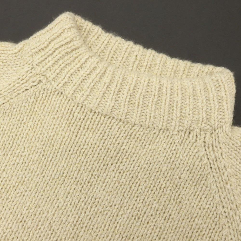 【中古】クリスティアーノ フィッソーレ Cristiano Fissore カシミヤ モックネック プルオーバーニット アイボリーxイエロー系【 50 】【 状態ランクB 】【 メンズ 】