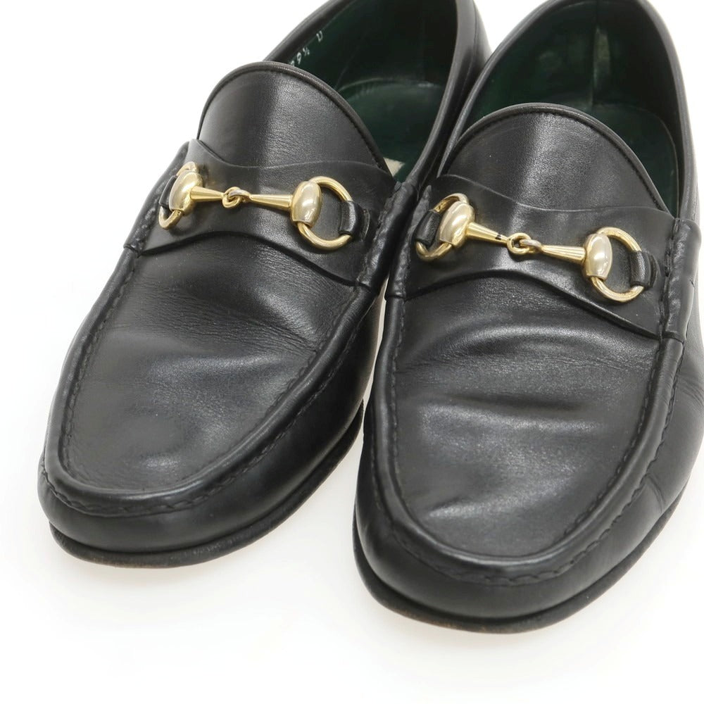 【中古】グッチ GUCCI モカシン ビットローファー ブラック【 39 1/2D 】【 状態ランクB 】【 メンズ 】