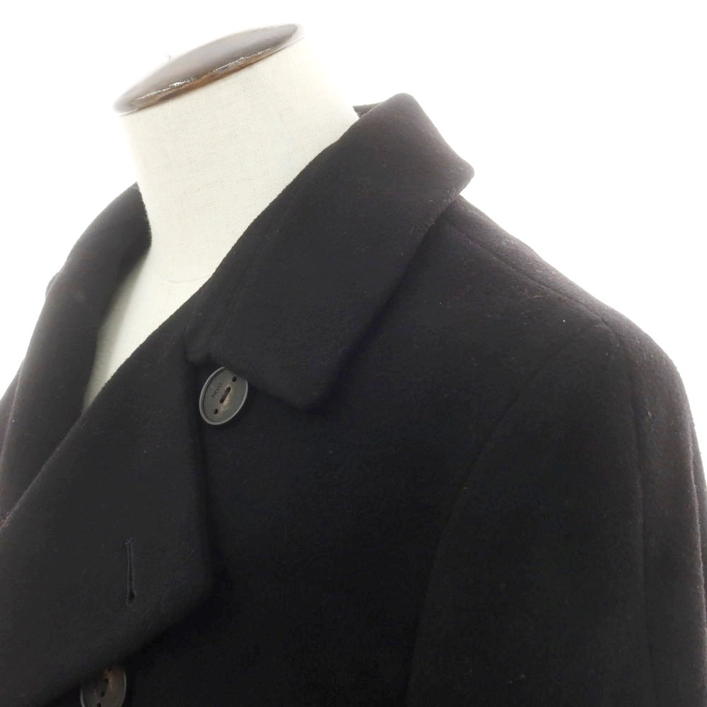 【中古】イーヴォ Hevo ウールナイロン ダブルブレストコート ブラック【サイズ54】【 状態ランクB 】【 メンズ 】[DPD]