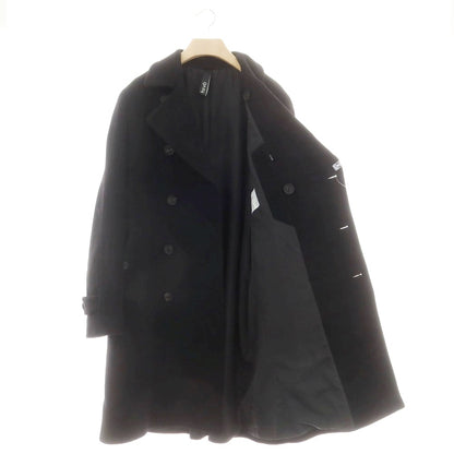 【中古】イーヴォ Hevo ウールナイロン ダブルブレストコート ブラック【 54 】【 状態ランクB 】【 メンズ 】