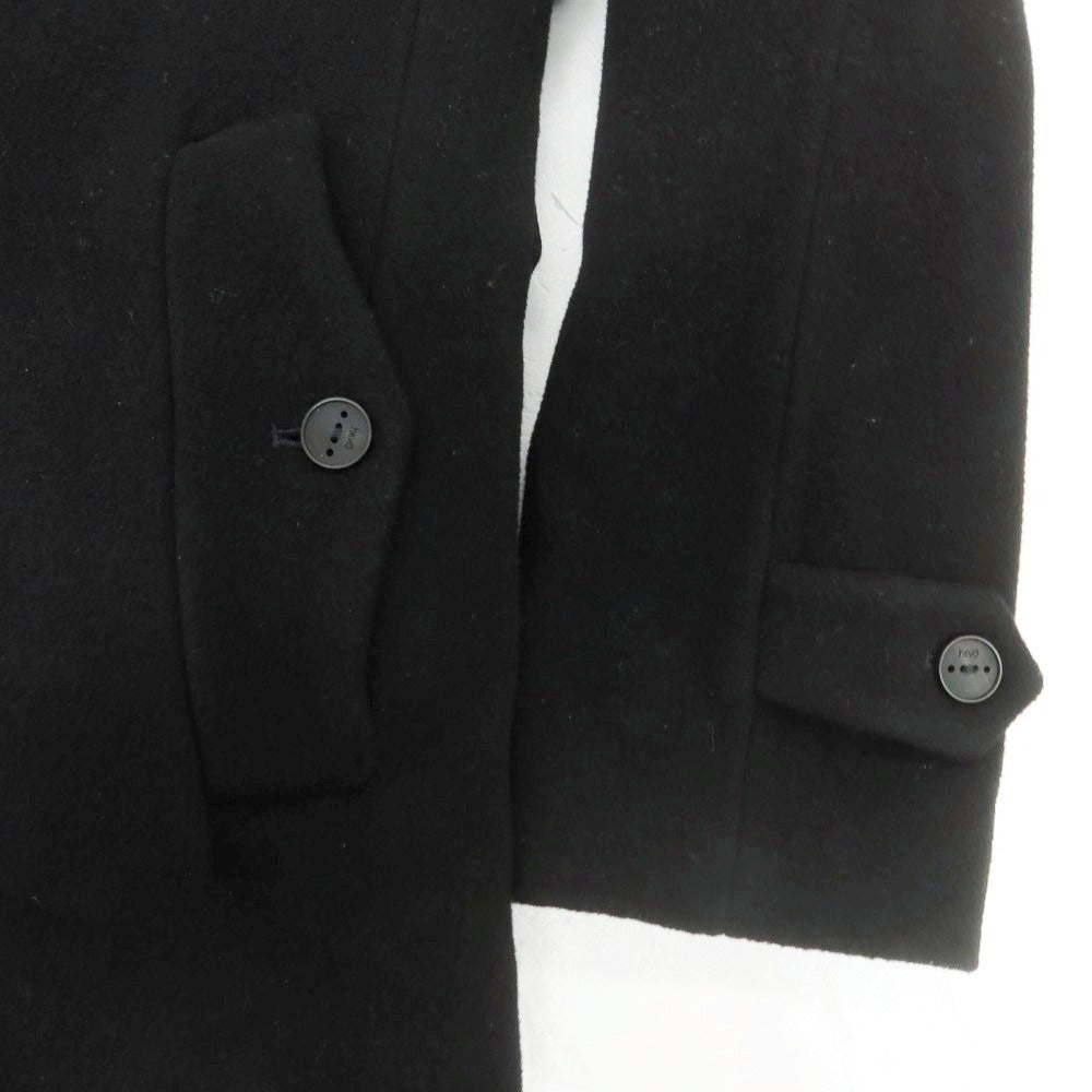 【中古】イーヴォ Hevo ウールナイロン ダブルブレストコート ブラック【 54 】【 状態ランクB 】【 メンズ 】