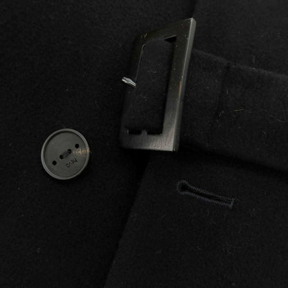 【中古】イーヴォ Hevo ウールナイロン ダブルブレストコート ブラック【 54 】【 状態ランクB 】【 メンズ 】