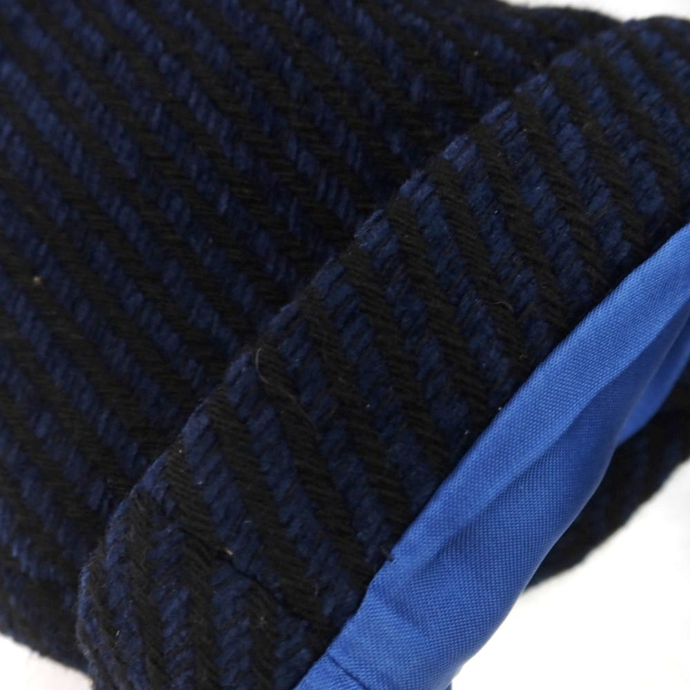 【中古】マニュエル リッツ MANUEL RITZ ウールアクリル チェスターフィールドコート ネイビーxブラック【 52 】【 状態ランクB 】【 メンズ 】