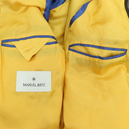 【中古】マニュエル リッツ MANUEL RITZ ウールアクリル チェスターフィールドコート ネイビーxブラック【 52 】【 状態ランクB 】【 メンズ 】