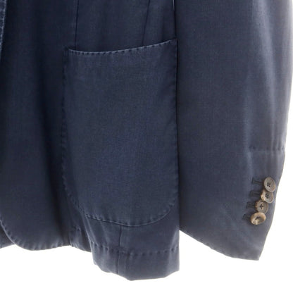 【中古】サンタニエッロ SANTANIELLO ウォッシュウール 2つボタンスーツ ネイビー【 52 】【 状態ランクD 】【 メンズ 】