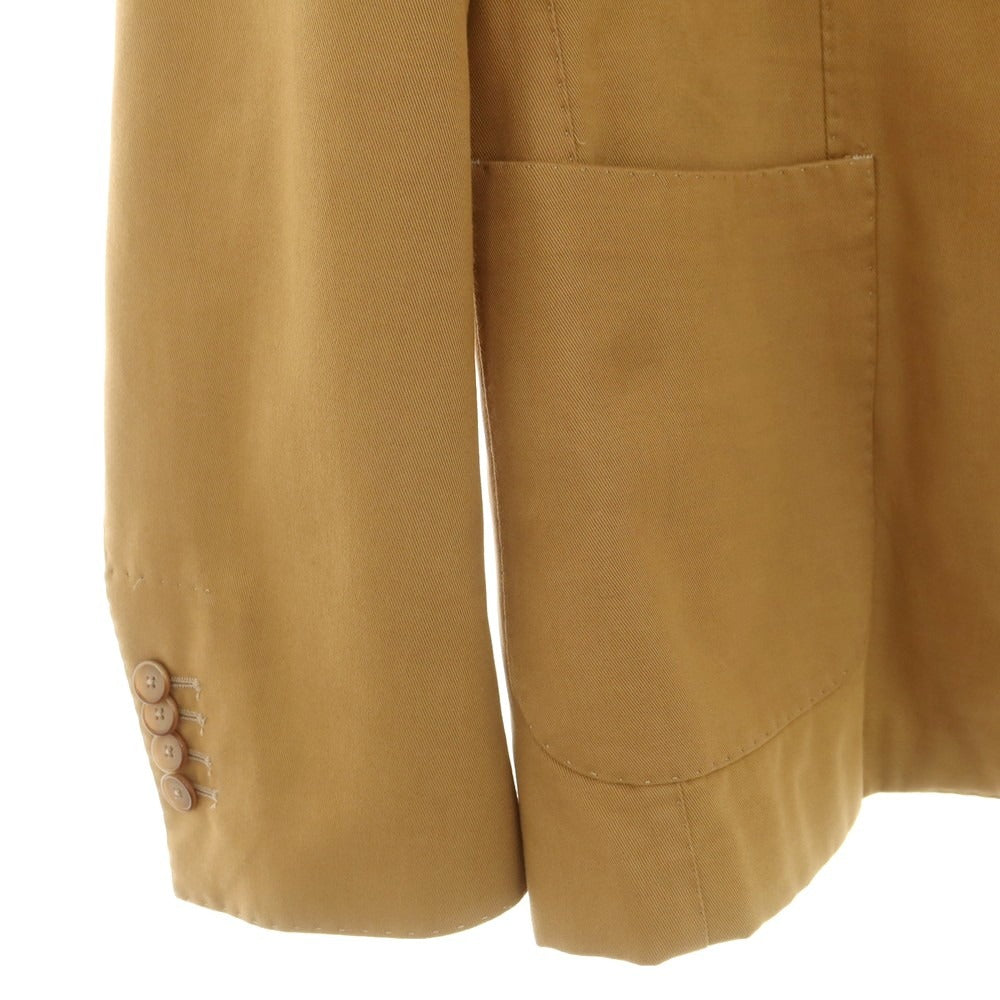 【中古】サンタニエッロ SANTANIELLO コットンカシミヤ ダブルスーツ キャメル【 52 】【 状態ランクD 】【 メンズ 】