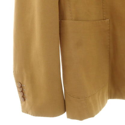 【中古】サンタニエッロ SANTANIELLO コットンカシミヤ ダブルスーツ キャメル【 52 】【 状態ランクD 】【 メンズ 】