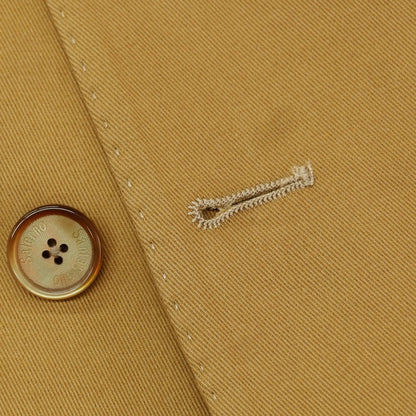【中古】サンタニエッロ SANTANIELLO コットンカシミヤ ダブルスーツ キャメル【 52 】【 状態ランクD 】【 メンズ 】