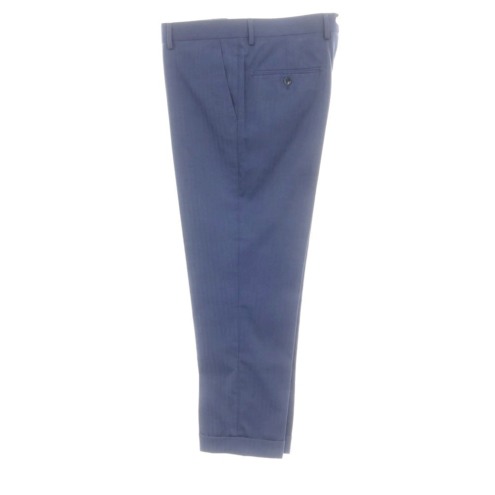 【中古】ハーマンアンドサンズ HERMAN &amp; SONS ポリエステルレーヨン ダブルスーツ ブルー【 52 Drop7 】【 状態ランクA 】【 メンズ 】[CPD]