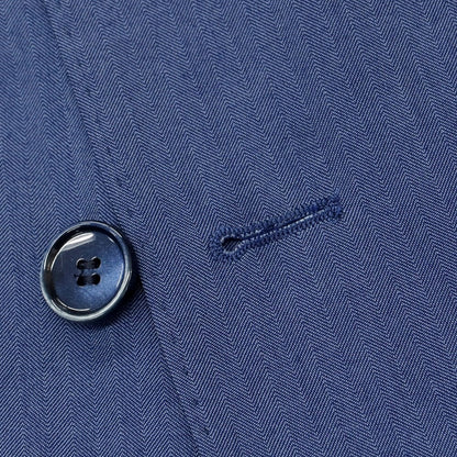 【中古】ハーマンアンドサンズ HERMAN &amp; SONS ポリエステルレーヨン ダブルスーツ ブルー【 52 Drop7 】【 状態ランクA 】【 メンズ 】