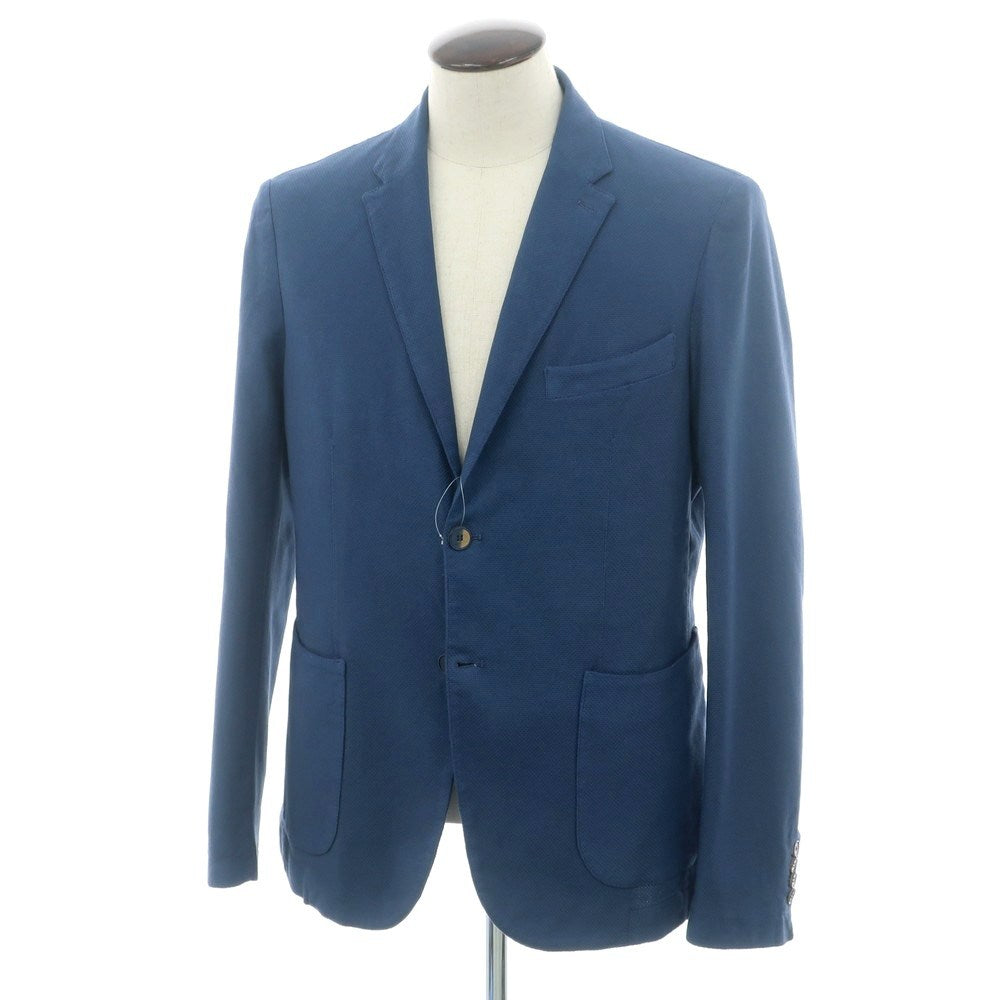 【中古】ルカベルテッリ LUCA BERTELLI ストレッチコットン カジュアルジャケット ネイビー【 52 】【 状態ランクB 】【 メンズ 】