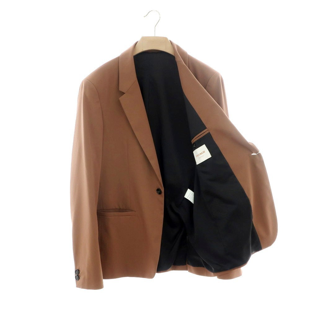 【中古】オフィチーナ トレンタ セイ OFFICINA36 ストレッチ ポリエステル レーヨン カジュアルジャケット ブラウン系【サイズ52】【 状態ランクB 】【 メンズ 】[EPD]
