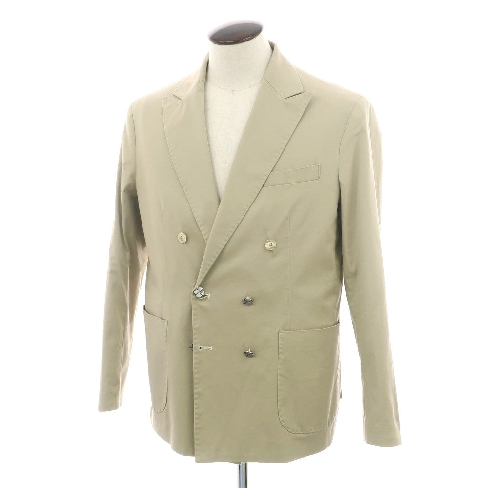 【中古】ニール カッター NEILL KATTER ストレッチコットン ダブルジャケット ベージュ【 52 】【 状態ランクC 】【 メンズ 】