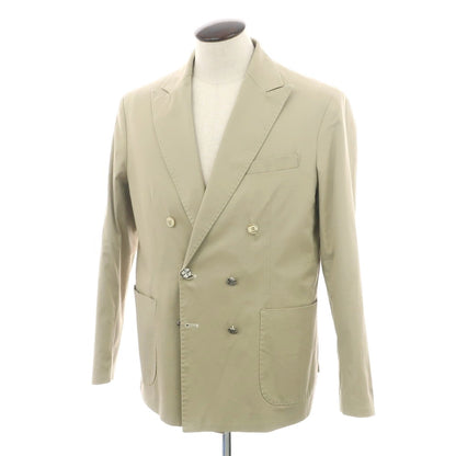 【中古】ニール カッター NEILL KATTER ストレッチコットン ダブルジャケット ベージュ【 52 】【 状態ランクC 】【 メンズ 】
