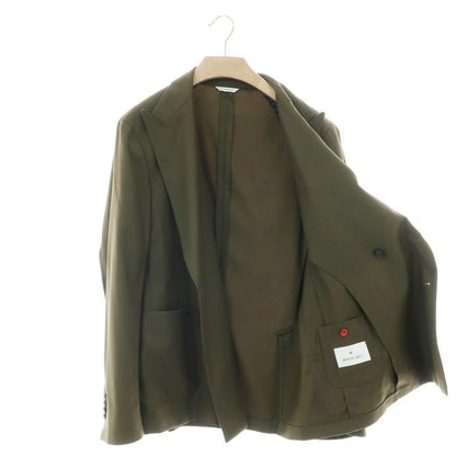 【中古】マニュエル リッツ MANUEL RITZ ストレッチウール ダブルジャケット オリーブ【 52 】【 状態ランクB 】【 メンズ 】