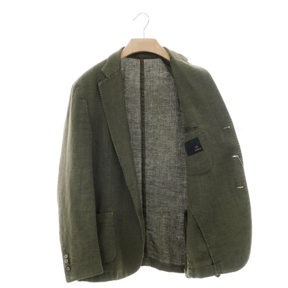 【中古】サンタニエッロ SANTANIELLO コットンラミーリネン ジャケット オリーブ【 52 】【 状態ランクC 】【 メンズ 】