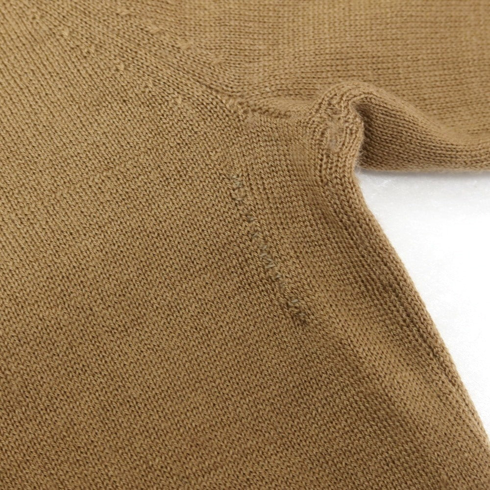 【中古】パオロ ペコラ PAOLO PECORA ハイゲージ ウール カーディガン ライトブラウン【 S 】【 状態ランクD 】【 メンズ 】