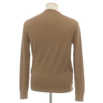 【中古】パオロ ペコラ PAOLO PECORA ハイゲージ ウール カーディガン ライトブラウン【 S 】【 状態ランクD 】【 メンズ 】