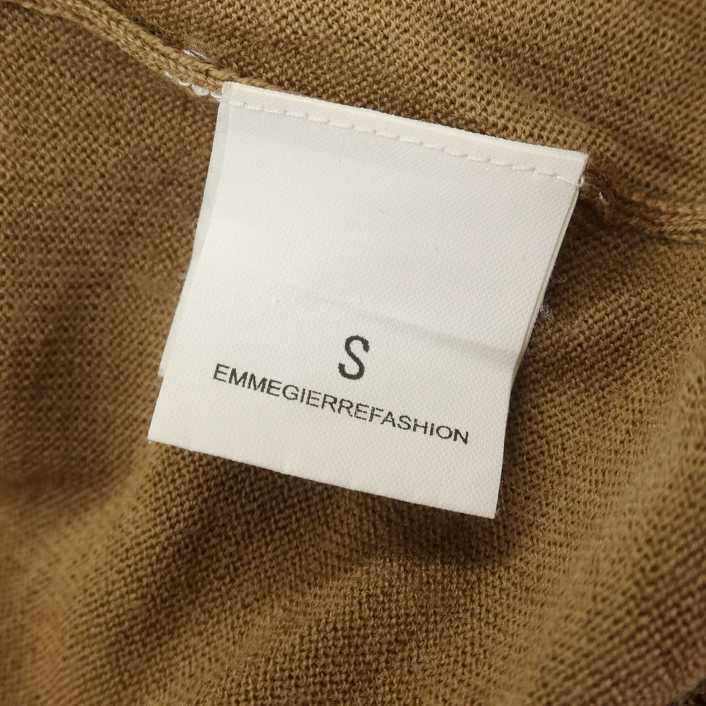 【中古】パオロ ペコラ PAOLO PECORA ハイゲージ ウール カーディガン ライトブラウン【 S 】【 状態ランクD 】【 メンズ 】