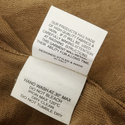 【中古】パオロ ペコラ PAOLO PECORA ハイゲージ ウール カーディガン ライトブラウン【 S 】【 状態ランクD 】【 メンズ 】