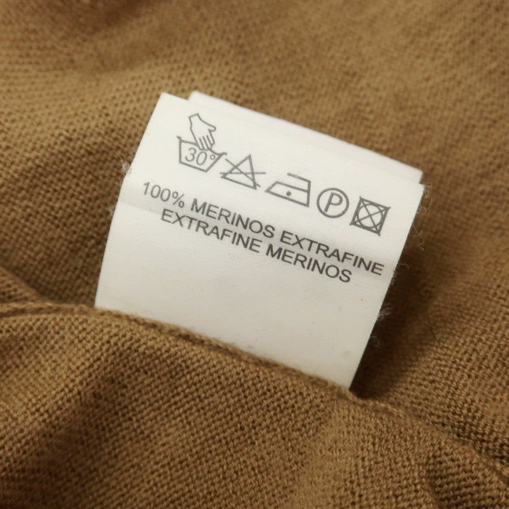 【中古】パオロ ペコラ PAOLO PECORA ハイゲージ ウール カーディガン ライトブラウン【 S 】【 状態ランクD 】【 メンズ 】