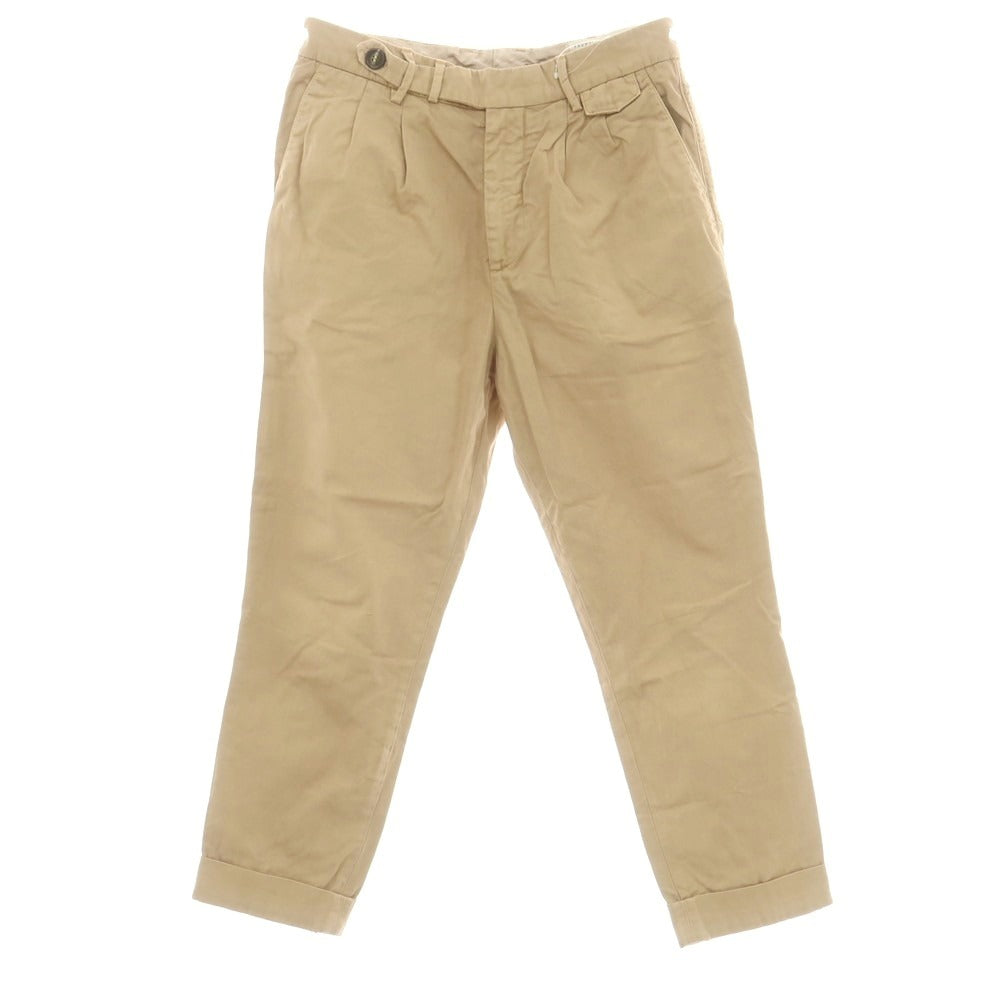 【中古】ブルネロクチネリ Brunello Cucinelli ツイルコットン カジュアルスラックスパンツ ベージュ【 46 】【 状態ランクC 】【 メンズ 】