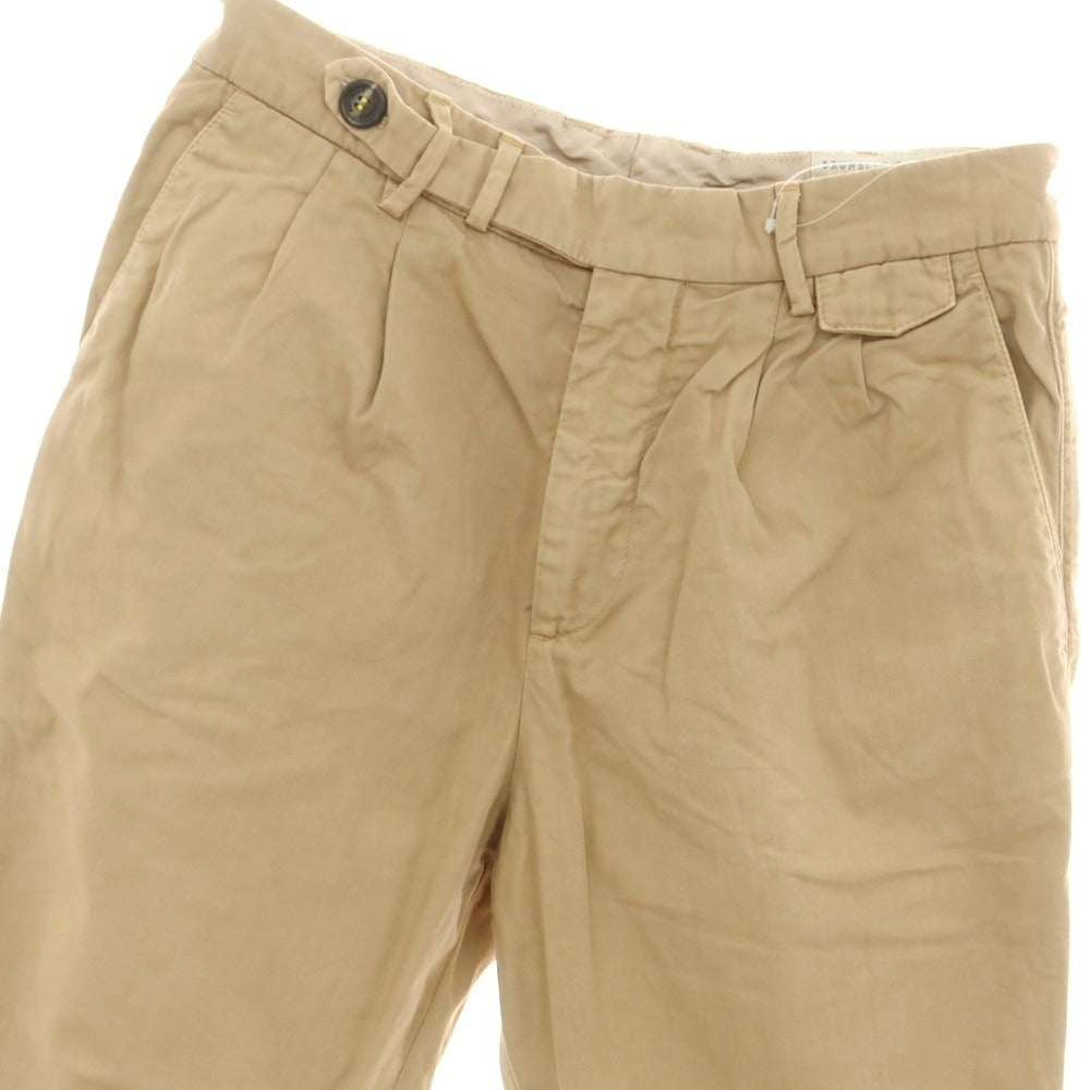 【中古】ブルネロクチネリ Brunello Cucinelli ツイルコットン カジュアルスラックスパンツ ベージュ【 46 】【 状態ランクC 】【 メンズ 】