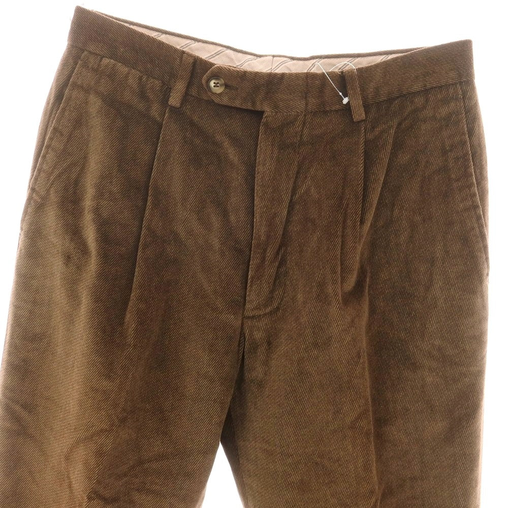 【中古】エルメネジルド ゼニア ソフト Ermenegildo Zegna soft コットンレーヨン カジュアルスラックスパンツ ブラウン【 46 】【 状態ランクC 】【 メンズ 】