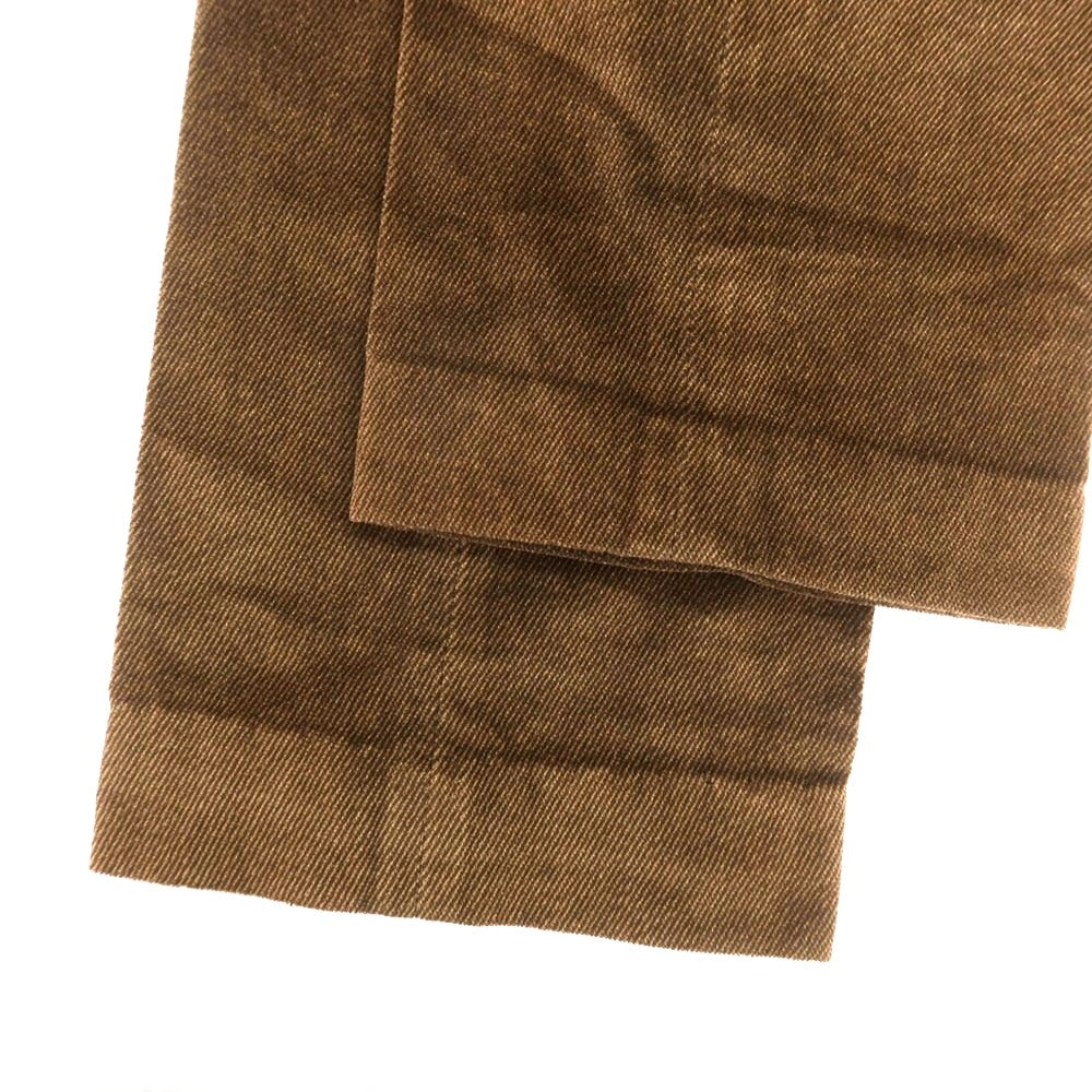 【中古】エルメネジルド ゼニア ソフト Ermenegildo Zegna soft コットンレーヨン カジュアルスラックスパンツ ブラウン【 46 】【 状態ランクC 】【 メンズ 】
