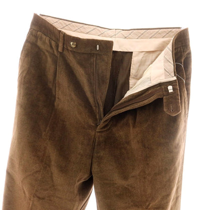 【中古】エルメネジルド ゼニア ソフト Ermenegildo Zegna soft コットンレーヨン カジュアルスラックスパンツ ブラウン【 46 】【 状態ランクC 】【 メンズ 】