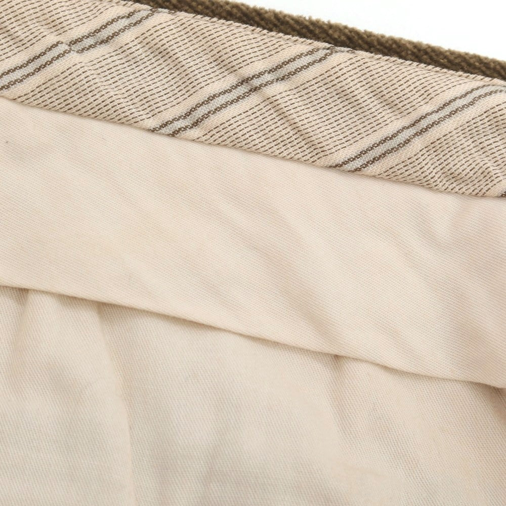 【中古】エルメネジルド ゼニア ソフト Ermenegildo Zegna soft コットンレーヨン カジュアルスラックスパンツ ブラウン【 46 】【 状態ランクC 】【 メンズ 】