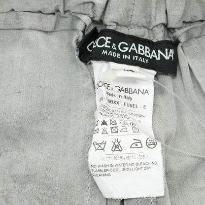 【中古】ドルチェアンドガッバーナ DOLCE&amp;GABBANA コットン はんぱ丈 イージーパンツ グレー【 46 】【 状態ランクC 】【 メンズ 】