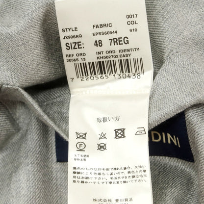 【中古】ラルディーニ LARDINI カシミヤウールシルク ダブル6B テーラードジャケット ライトグレー【 48 】【 状態ランクA 】【 メンズ 】