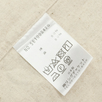 【中古】ナノユニバース nano universe コットンリネン カバーオール ジャケット ベージュ【 M 】【 状態ランクB 】【 メンズ 】