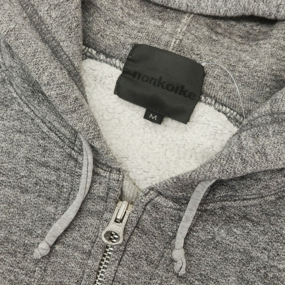 【中古】ノリコイケ norikoike コットン スウェット ジップアップ パーカー グレー【 M 】【 状態ランクB 】【 メンズ 】