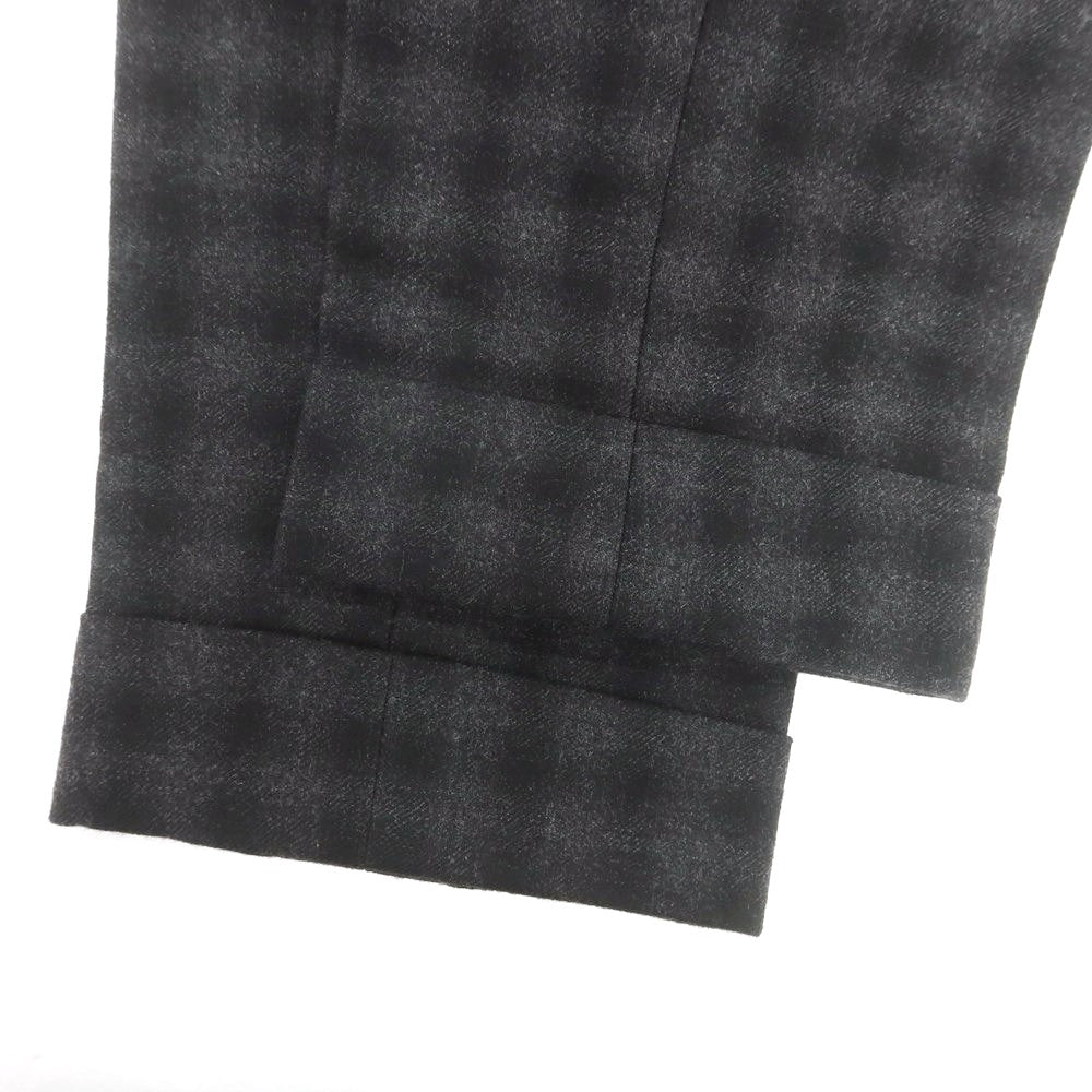 【中古】インコテックス INCOTEX ウール チェック ドレススラックスパンツ グレー【 48 】【 状態ランクD 】【 メンズ 】