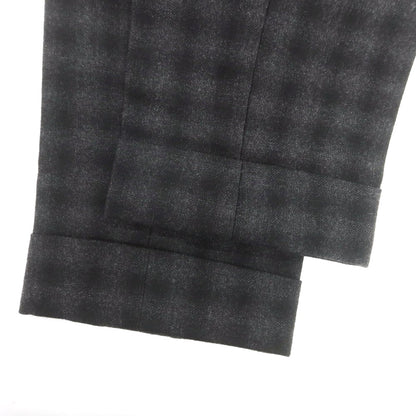 【中古】インコテックス INCOTEX ウール チェック ドレススラックスパンツ グレー【 48 】【 状態ランクD 】【 メンズ 】