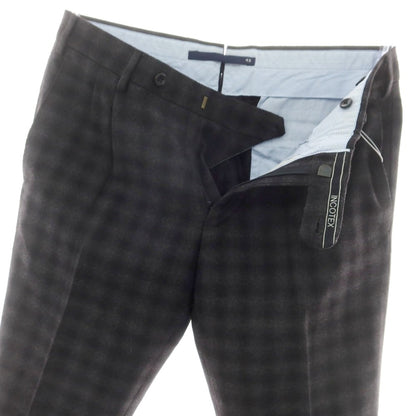 【中古】インコテックス INCOTEX ウール チェック ドレススラックスパンツ グレー【 48 】【 状態ランクD 】【 メンズ 】