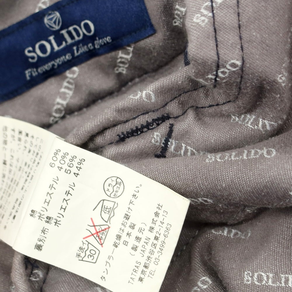 【中古】ソリード SOLIDO コットンポリエステル 5ポケットパンツ ネイビー【サイズ3】【 状態ランクC 】【 メンズ 】[EPD]