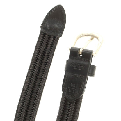 【中古】サドラーズ Saddlers レザー エラスティック メッシュベルト ダークブラウン【 85 】【 状態ランクA 】【 メンズ 】