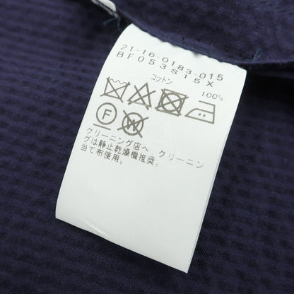 【中古】ビームスエフ BEAMS F シアサッカーコットン カジュアルジャケット ネイビー【 52 】【 状態ランクC 】【 メンズ 】
