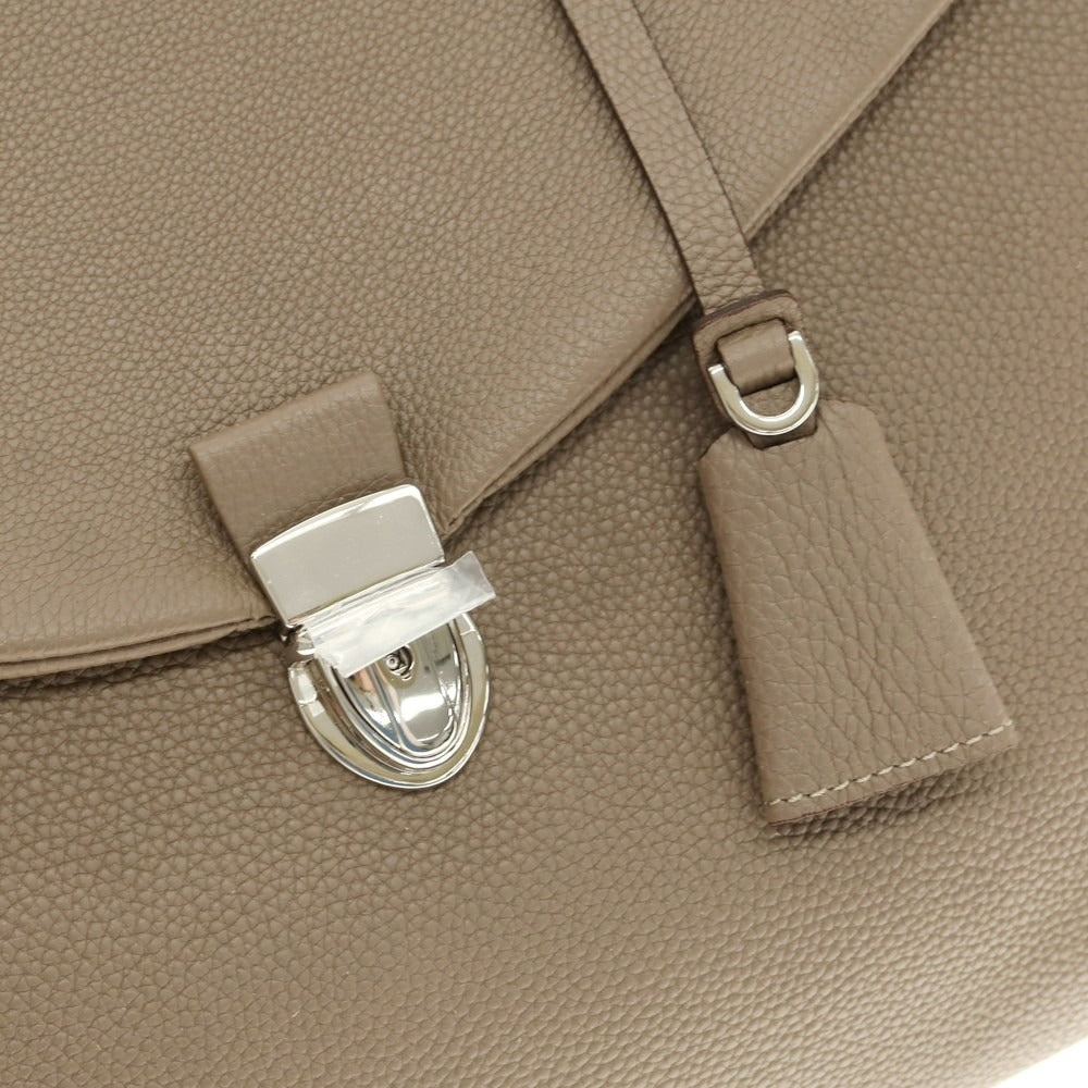 【中古】オオバセイホウ 大峽製鞄 レイロウ37 ミディアム シュリンクレザー ブリーフケース トープ系【 状態ランクA 】【 メンズ 】