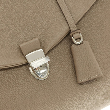 【中古】オオバセイホウ 大峽製鞄 レイロウ37 ミディアム シュリンクレザー ブリーフケース トープ系【 状態ランクA 】【 メンズ 】