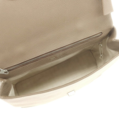 【中古】オオバセイホウ 大峽製鞄 レイロウ37 ミディアム シュリンクレザー ブリーフケース トープ系【 状態ランクA 】【 メンズ 】