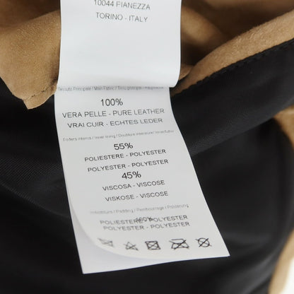 【中古】ピーティートリノ PT TORINO スエード 中綿 レザーブルゾン ベージュ【 48 】【 状態ランクC 】【 メンズ 】