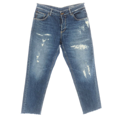 【中古】ピーティートリノ デニム PT TORINO DENIM THE REBEL リペア加工 デニムパンツ ジーンズ ダークブルー【 32 】【 状態ランクC 】【 メンズ 】