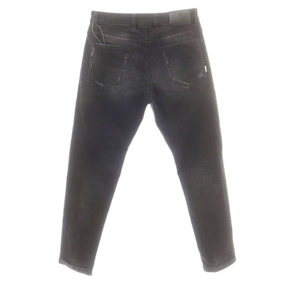 【中古】ピーティートリノ デニム PT TORINO DENIM REGGAE リペア加工 デニムパンツ ジーンズ ブラック【 32 】【 状態ランクB 】【 メンズ 】
