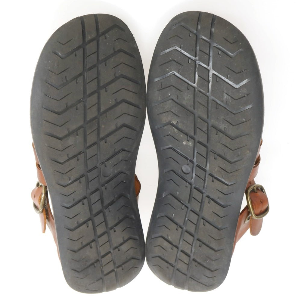 【中古】ゼウス ZEUS レザー グルカサンダル ブラウン【 41 】【 状態ランクC 】【 メンズ 】