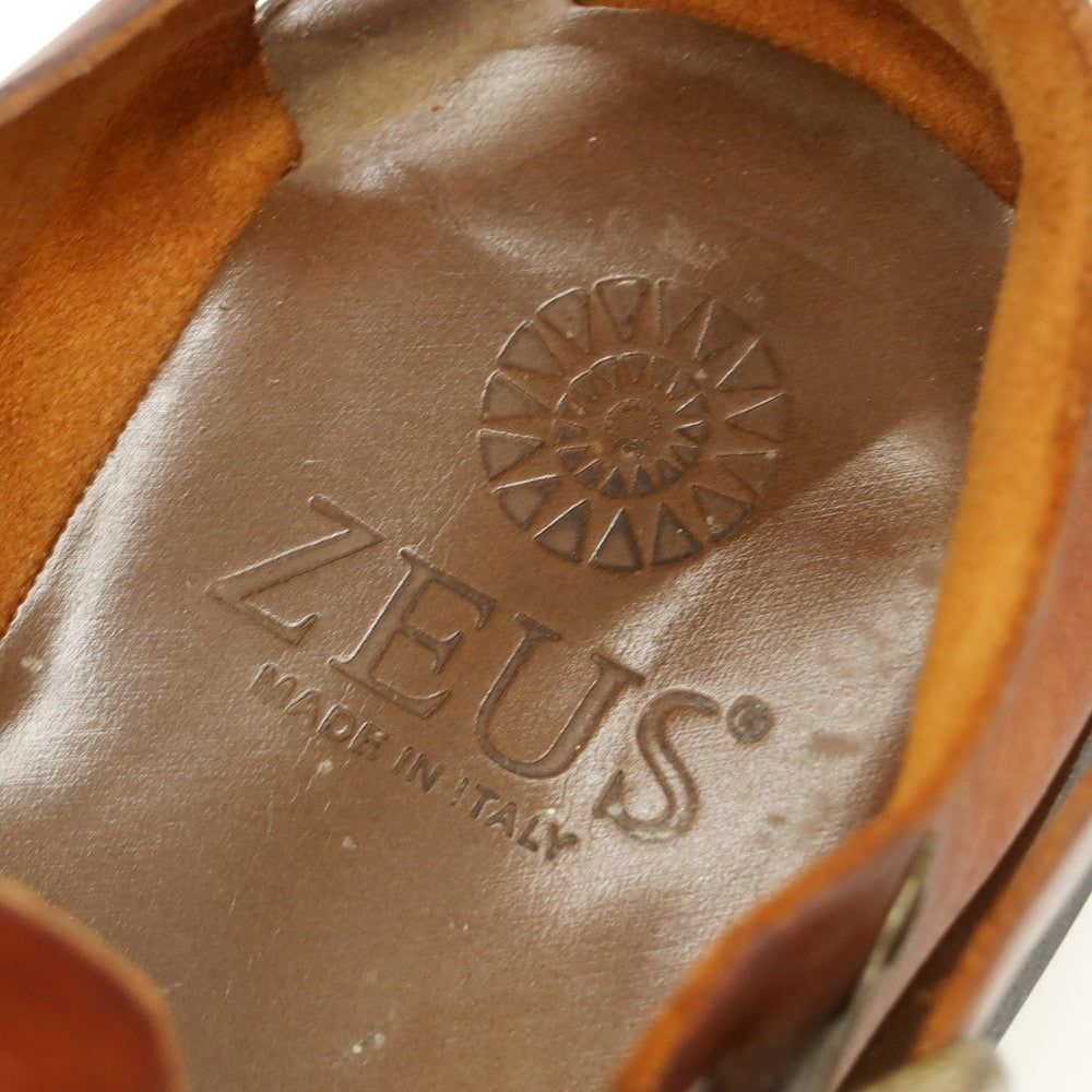 【中古】ゼウス ZEUS レザー グルカサンダル ブラウン【 41 】【 状態ランクC 】【 メンズ 】